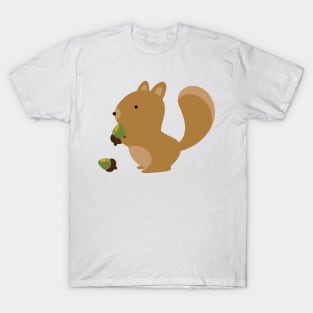 Cute Squirrel Eats Acorn T-Shirt